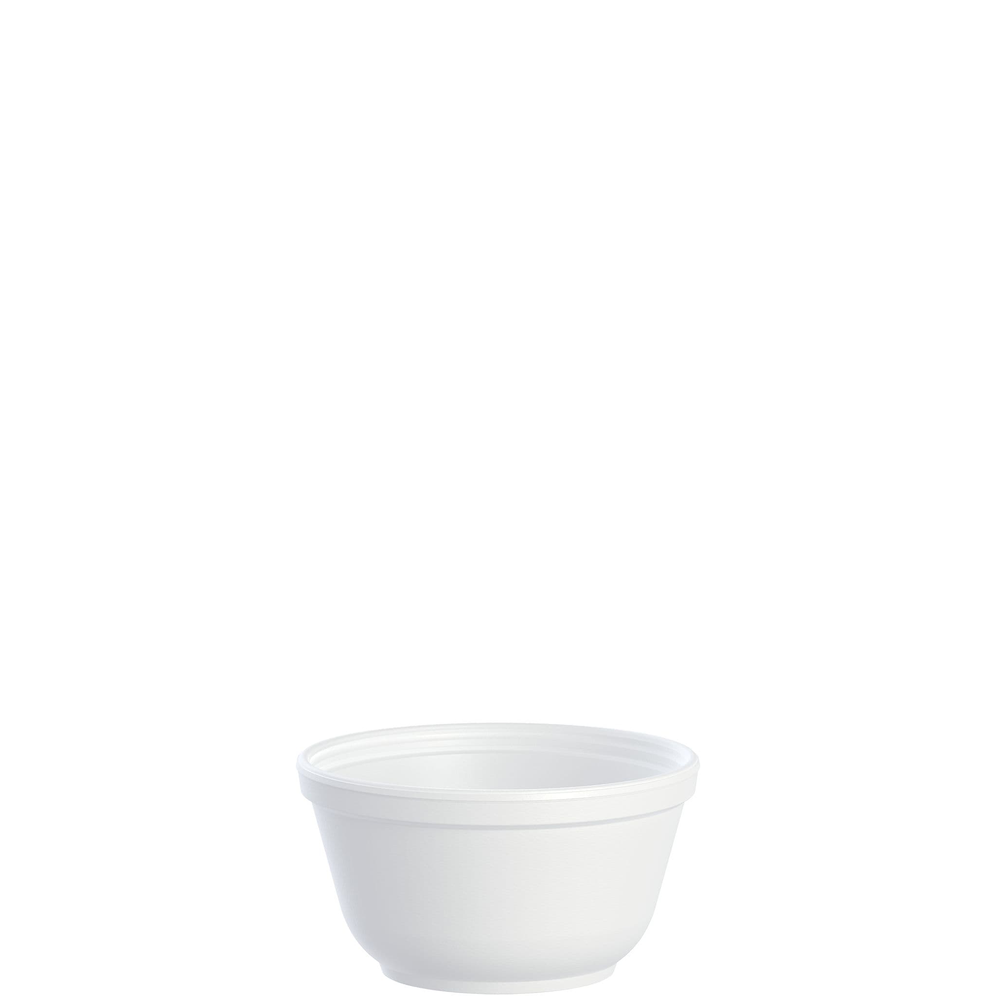 Dart® J Cup® Bowl 10 OZ EPS White Round Insulated 50 Count/Pack 20 Packs/Case 1000 Count/Case