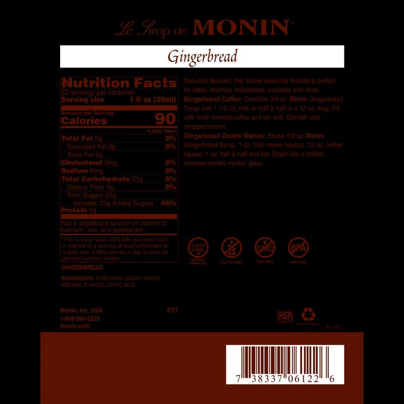 Gingerbread Syrup 1 L 4/Case