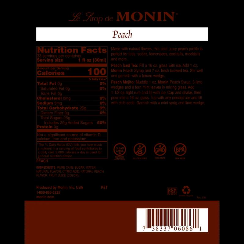 Peach Syrup 1 L 4/Case