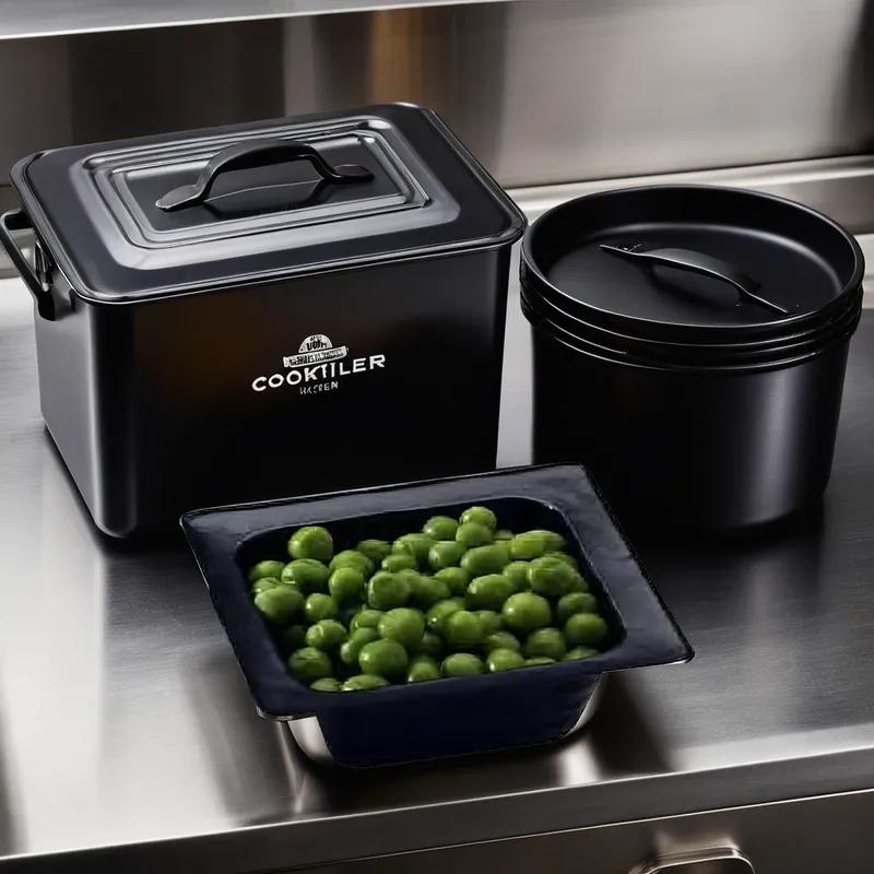 WNA Take-Out Container Base 0.3125 LB OPS Black Square Freezer Safe OVS 2500/Case