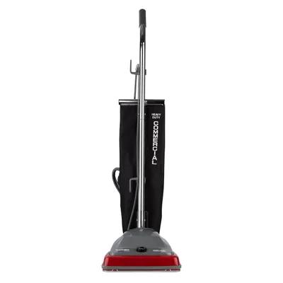 Sanitaire® TRADITION® Commercial Use Upright Vacuum Shake Out Bag 18 QT 12IN Black Gray Red Plastic 5 amp 1/Each