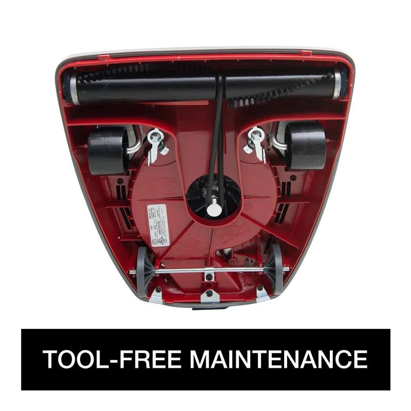 Sanitaire® TRADITION® Commercial Use Upright Vacuum Shake Out Bag 18 QT 12IN Black Gray Red Plastic 5 amp 1/Each