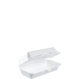 Dart® Take-Out Container Hinged 7.12X3.79X2.3 IN XPS White Rectangle Insulated 125 Count/Pack 4 Packs/Case