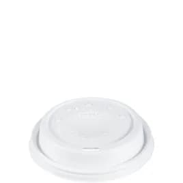 Dart® Lid Dome 3.9X0.9 IN HIPS White For 12-24 OZ Hot Cup Cappuccino Sip Through 100 Count/Pack 10 Packs/Case
