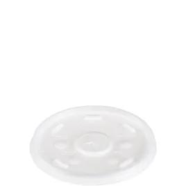 Dart® Lid Flat 4.53X0.28 IN HIPS Translucent For 12-24 OZ Cold Cup Identification 100 Count/Pack 10 Packs/Case