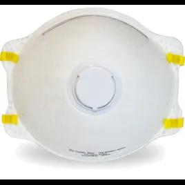 Respirator White With Exhalation Valve 10/Box