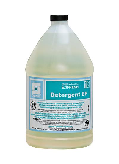Clothesline Fresh® Detergent EP 18 Pleasant Scent Laundry Detergent 1 GAL Neutral 4/Case