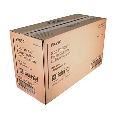 Pro-Kal® Deli Container Base 8 OZ PP Clear Round 500/Case