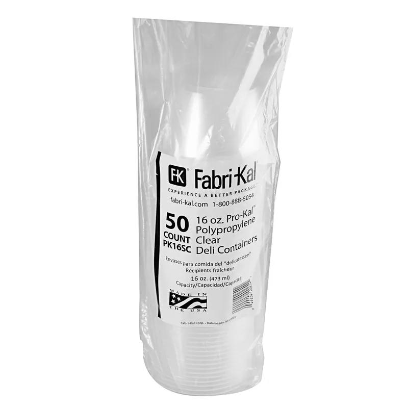 Pro-Kal® Deli Container Base 16 OZ PP Clear Round 500/Case
