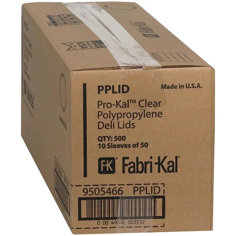 Lid Flat 4.7X0.3 IN 1 Compartment PP Clear Round For 8-12-16-24-32 OZ Deli Container Unhinged Flush Fit 500/Case