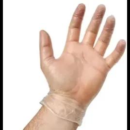 Victoria Bay Gloves Large (LG) Clear Vinyl Disposable Powder-Free 100 Count/Pack 10 Packs/Case 1000 Count/Case
