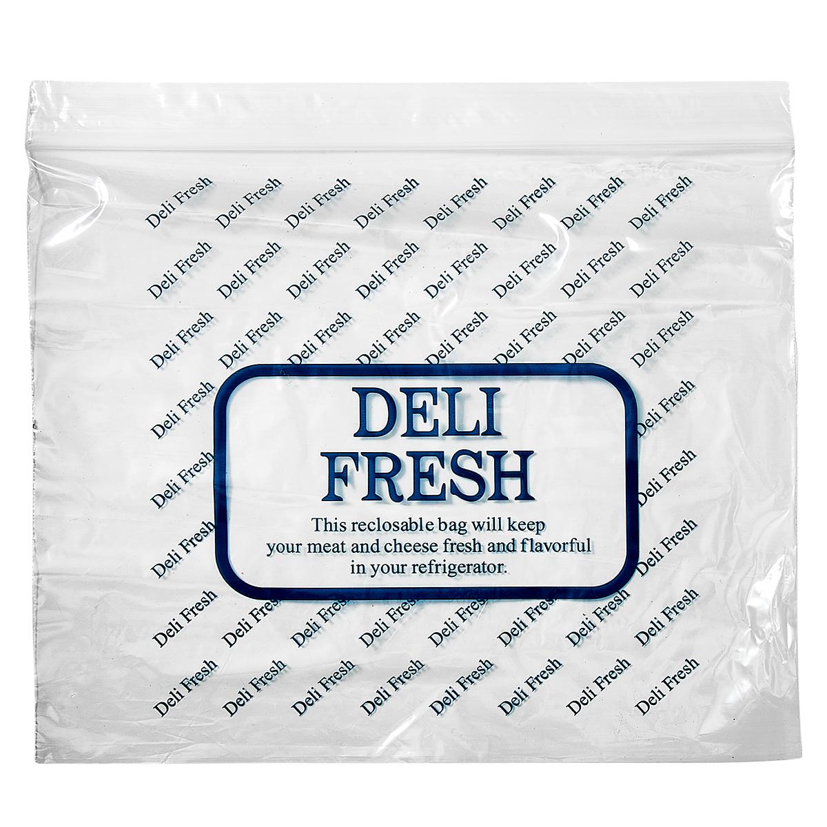 Deli Bag 10X8 IN LDPE 1.25MIL Reclosable 1000/Case