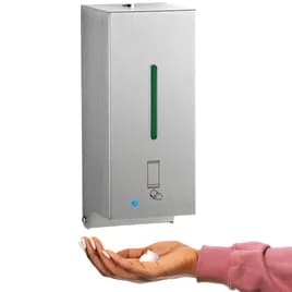 Soap Dispenser Foam 800 mL Silver Stainless Steel Automatic Surface Mount 1/Each