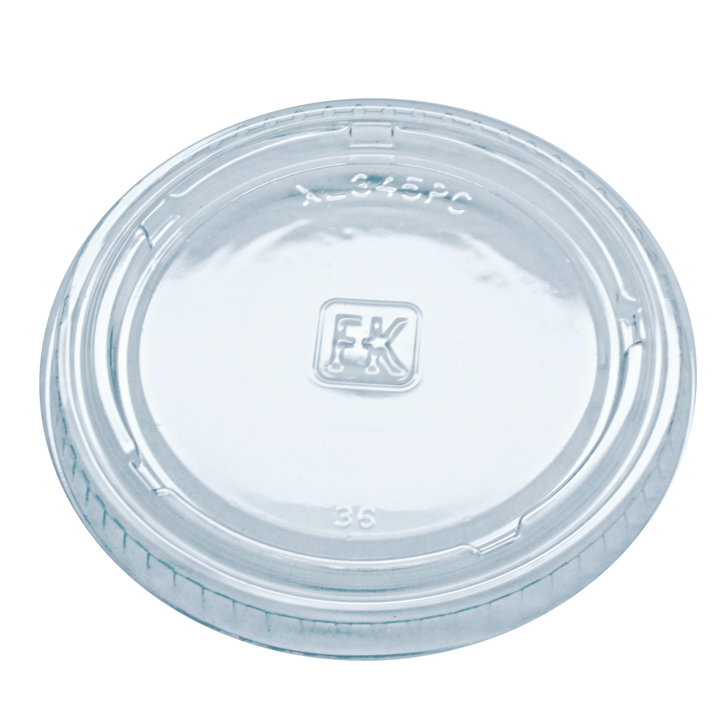 Lid 3.2X0.3 IN PET Clear Round For 4 OZ Souffle & Portion Cup 2500/Case
