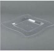 Plate 9.5 IN Plastic Clear Square 120/Case