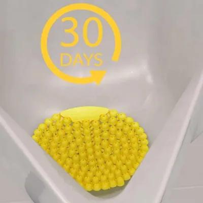 Wee-Screen® Urinal Screen Citrus Mango Yellow Plastic 10/Box