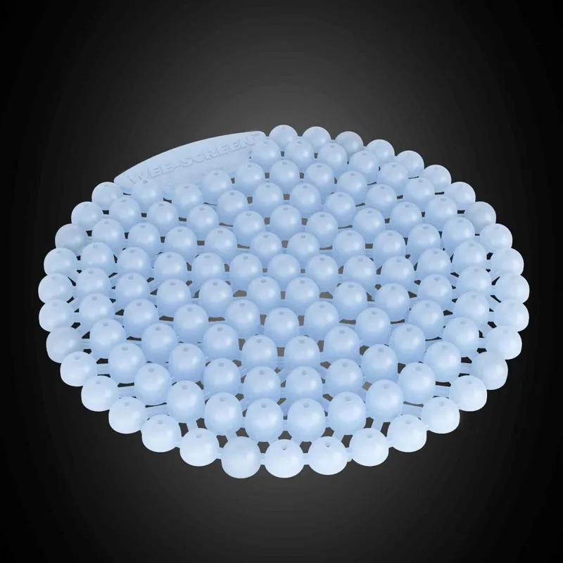 Wee-Screen® Urinal Screen Linen Breeze Blue Plastic 10/Case