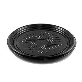Polar Pak® Ebony Serving Tray Base 12X0.88 IN PET Black Round 50/Case