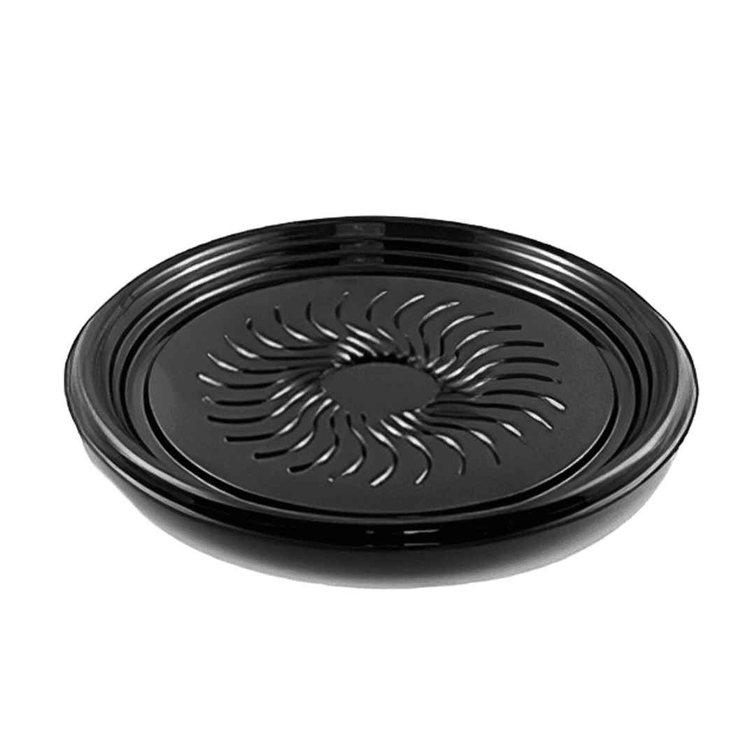 Polar Pak® Ebony Serving Tray Base 12X0.88 IN PET Black Round 50/Case