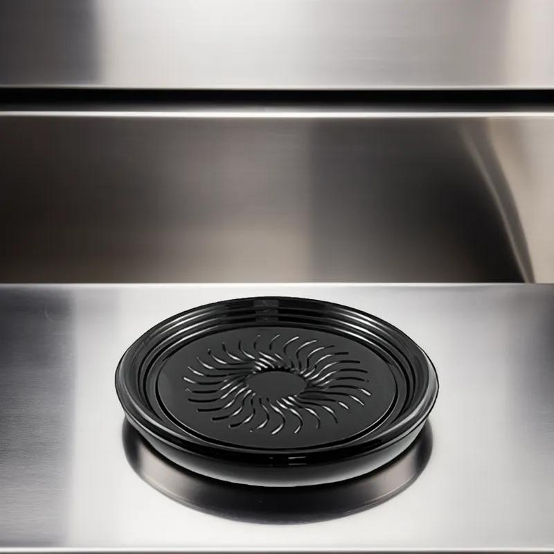 Polar Pak® Ebony Serving Tray Base 12X0.88 IN PET Black Round 50/Case