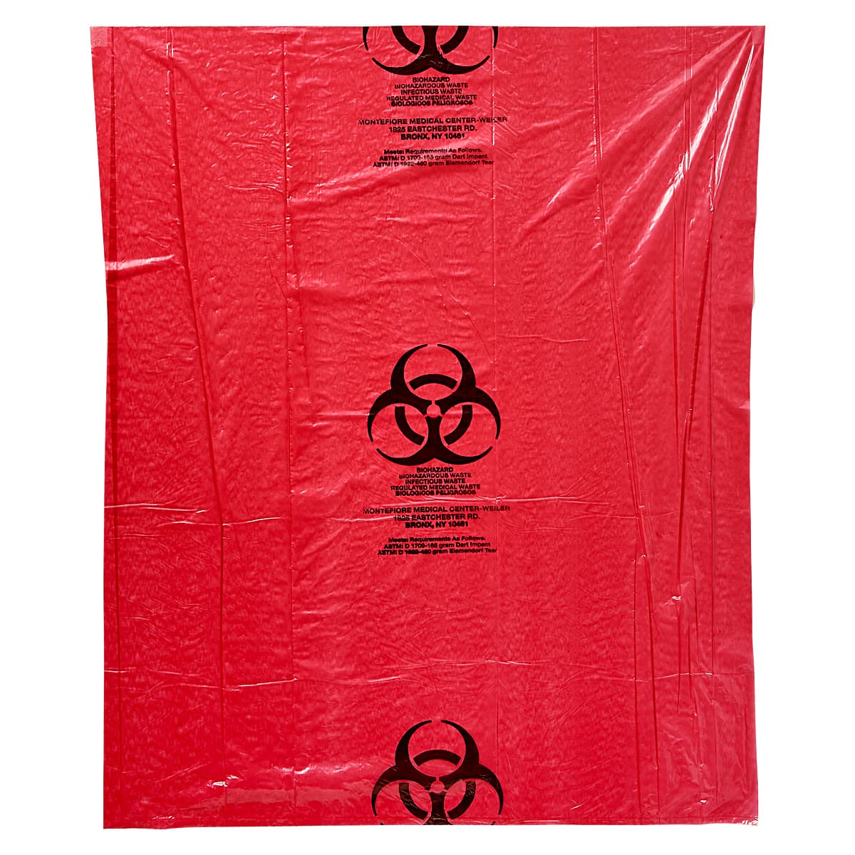 Can Liner 29.5X35.5 IN Red Plastic 200/Case