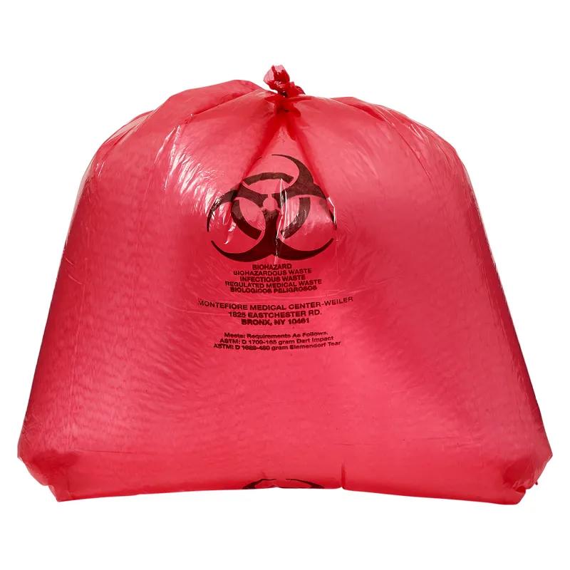 Can Liner 29.5X35.5 IN Red Plastic 200/Case