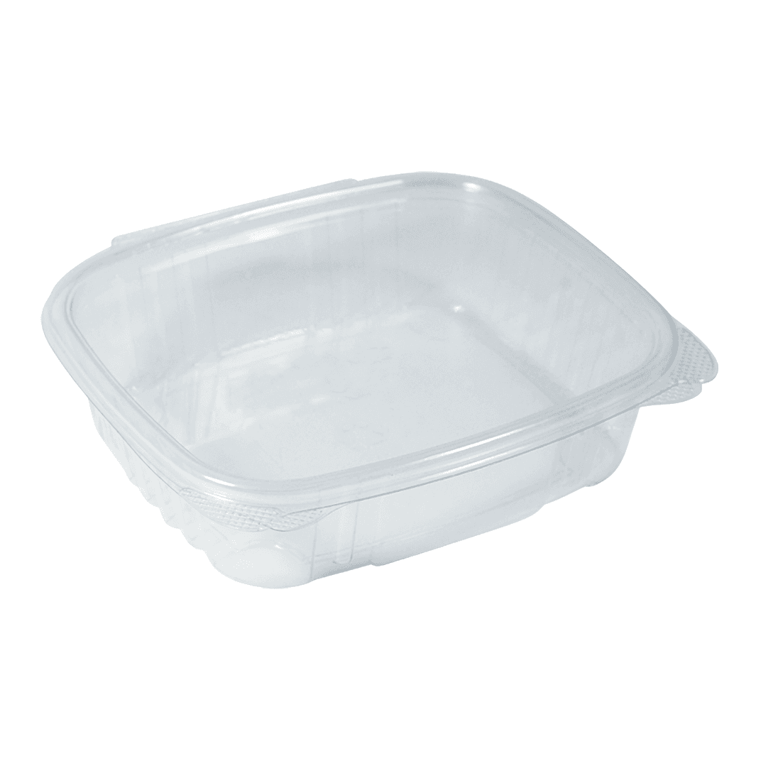 Deli Container Hinged 24 OZ PET Clear 200/Case