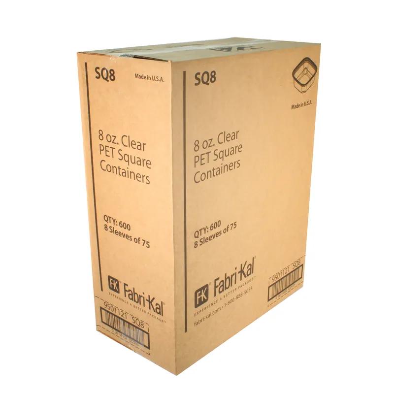 Recycleware® Deli Container Base 8 OZ RPET Clear Square 600/Case