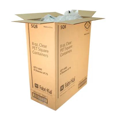 Recycleware® Deli Container Base 8 OZ RPET Clear Square 600/Case
