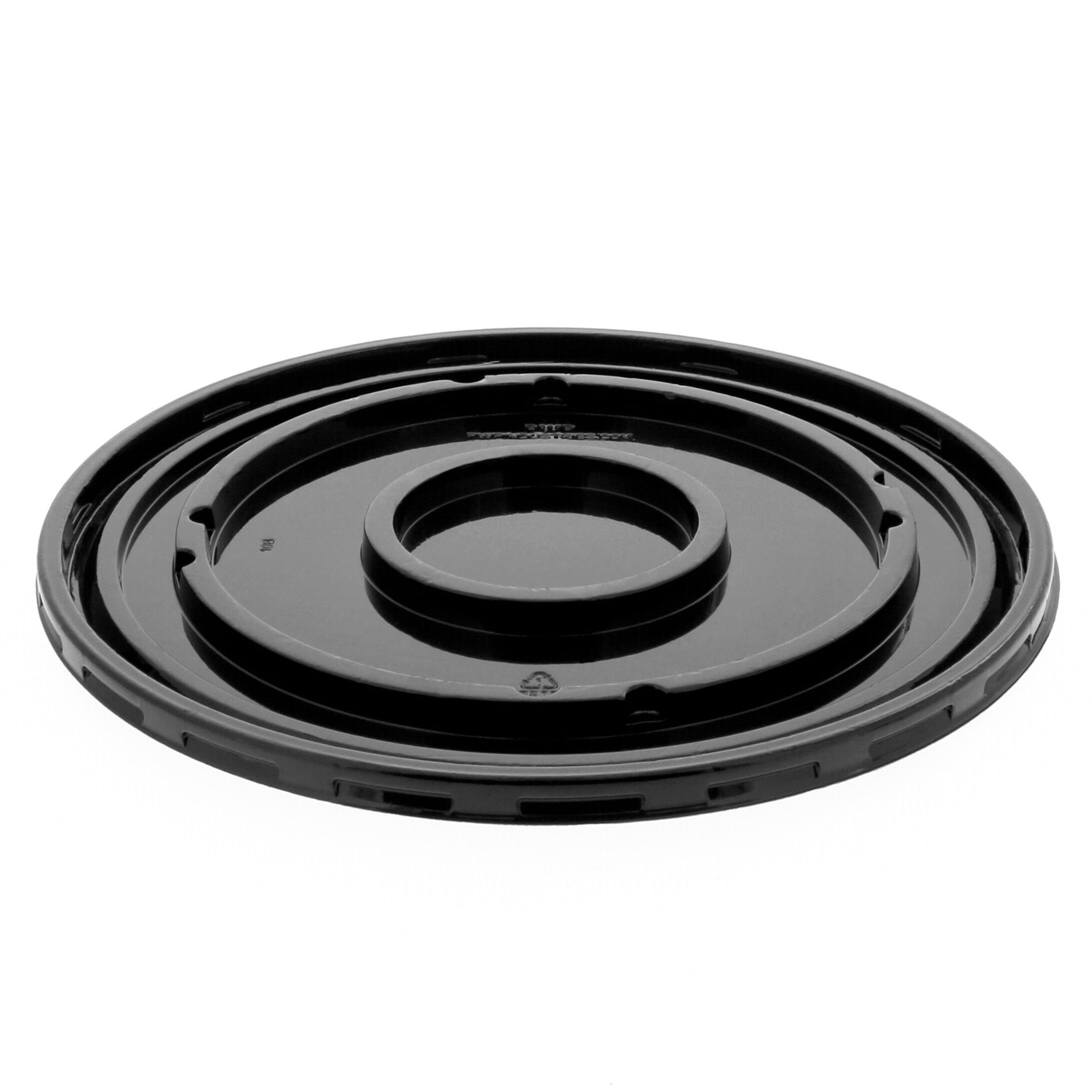 Cake Cheesecake Container 9.88X0.41 IN PET Black Round 300/Case