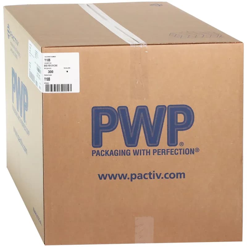 Cake Cheesecake Container 9.88X0.41 IN PET Black Round 300/Case