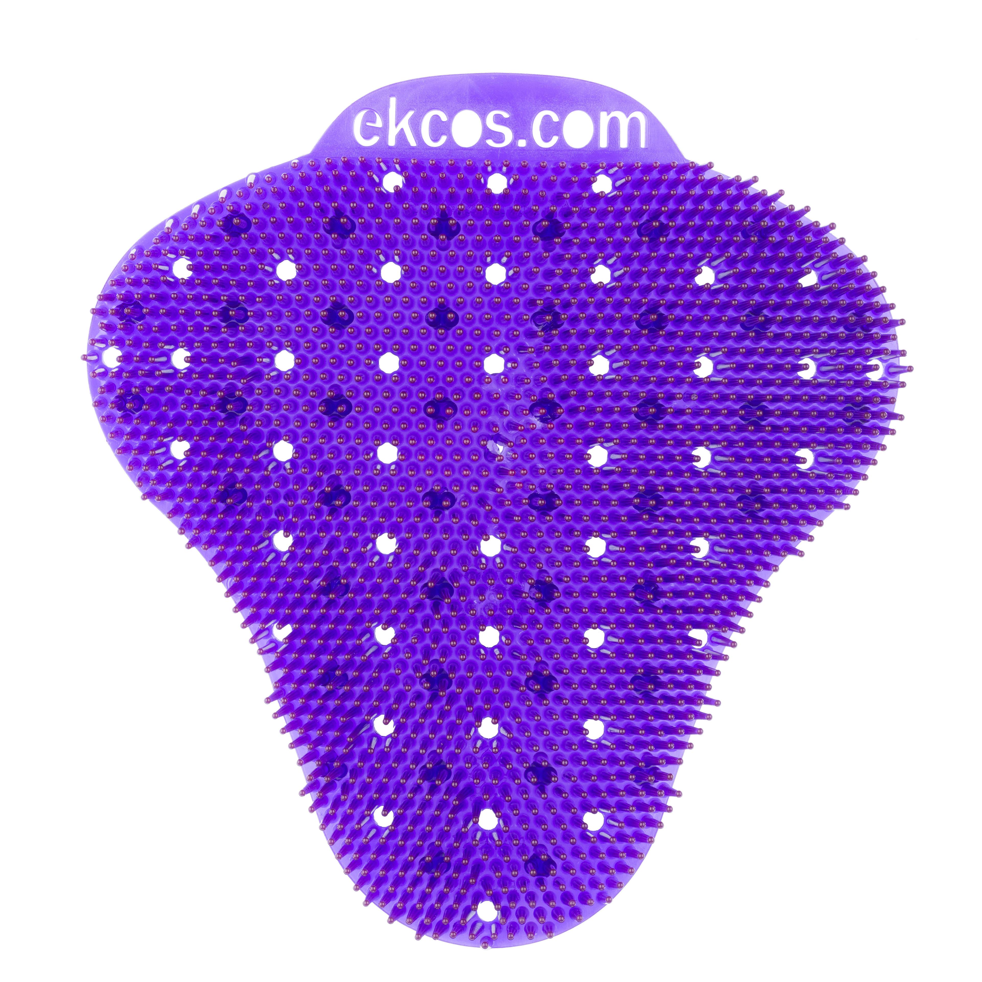 Ekcos Urinal Screen Berry Purple Plastic RTU Anti-Splash 12/Box