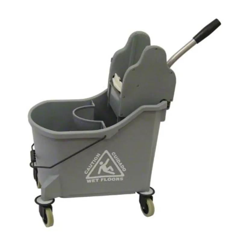 3 GAL Gray Down Press Divided Bucket 1/Each