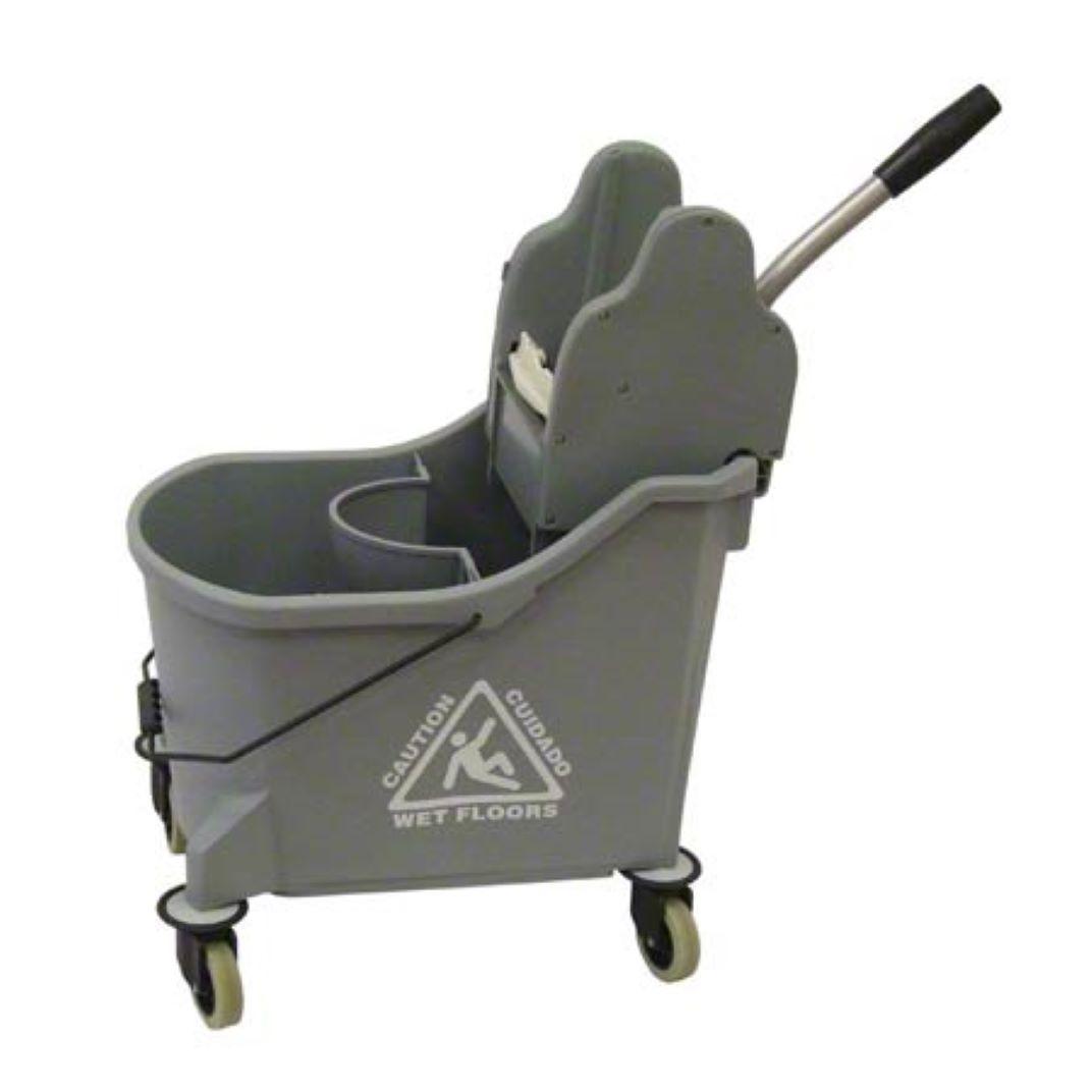 3 GAL Gray Down Press Divided Bucket 1/Each