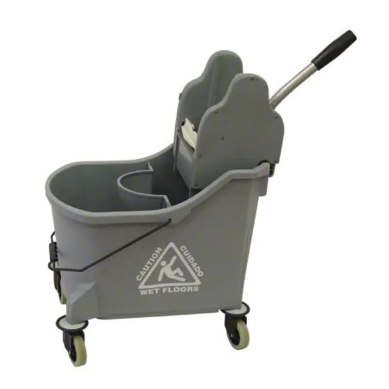 3 GAL Gray Down Press Divided Bucket 1/Each