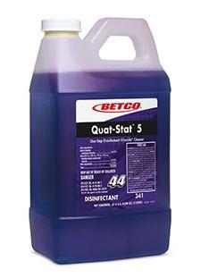 FastDraw® Quat-Stat 5 Lavender One-Step Disinfectant 2 L Multi Surface Alkaline Concentrate Liquid 4/Case