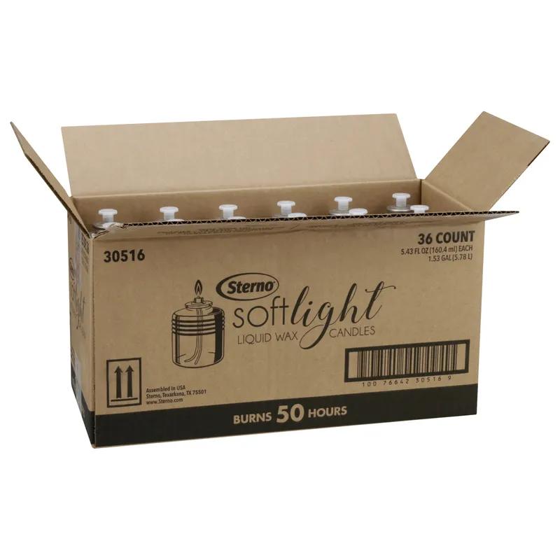 Liquid Candle 50-HR Wax Soft Light 36/Case