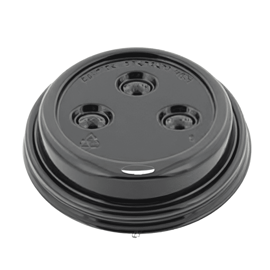 Victoria Bay Lid Dome Plastic Black For 10-20 OZ Cup 1000/Case