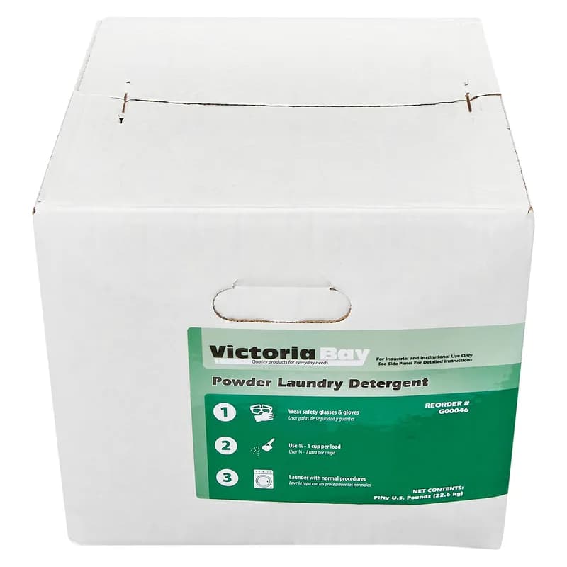 Victoria Bay Powder Laundry Detergent 50 LB Lemon Scent 1/Case