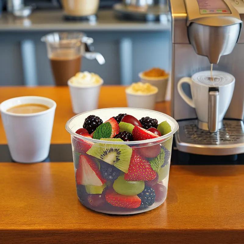 Deli Container Base 16 OZ PP Clear Tall 500/Case