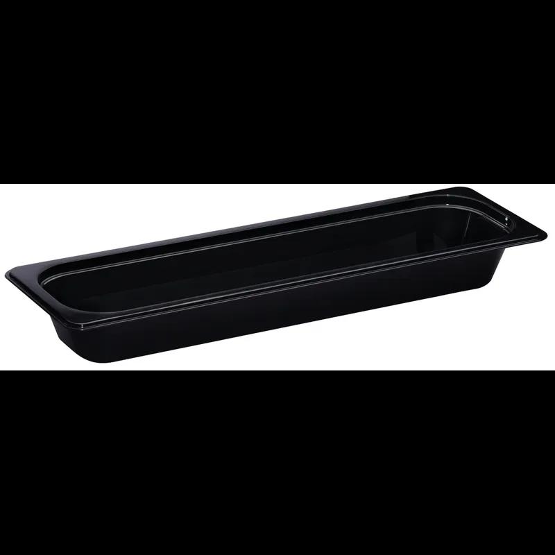 Camwear® Food Pan 1/2 2.5 IN Black Long 6/Case