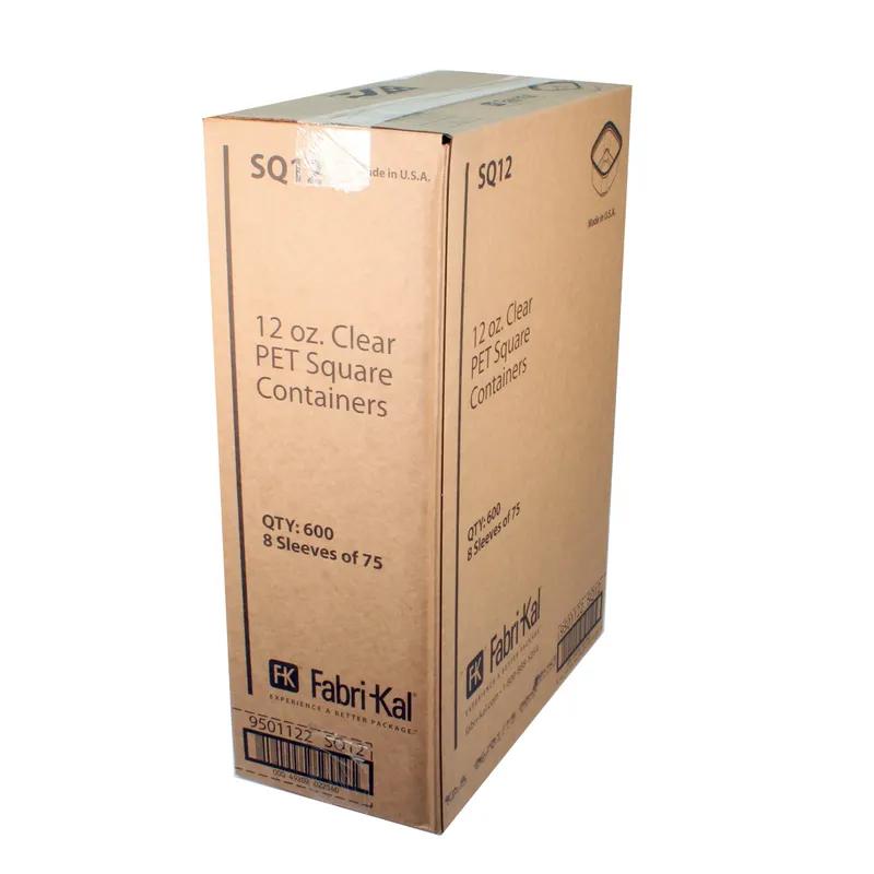 Recycleware® Deli Container Base 12 OZ RPET Clear Square 600/Case