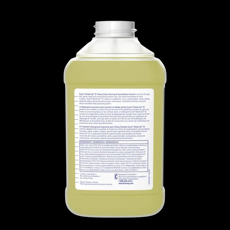Suma® Break-Up® Degreaser 2.5 L Multi Surface Heavy Duty Alkaline Liquid RTU Kosher For J-Fill® 2/Case