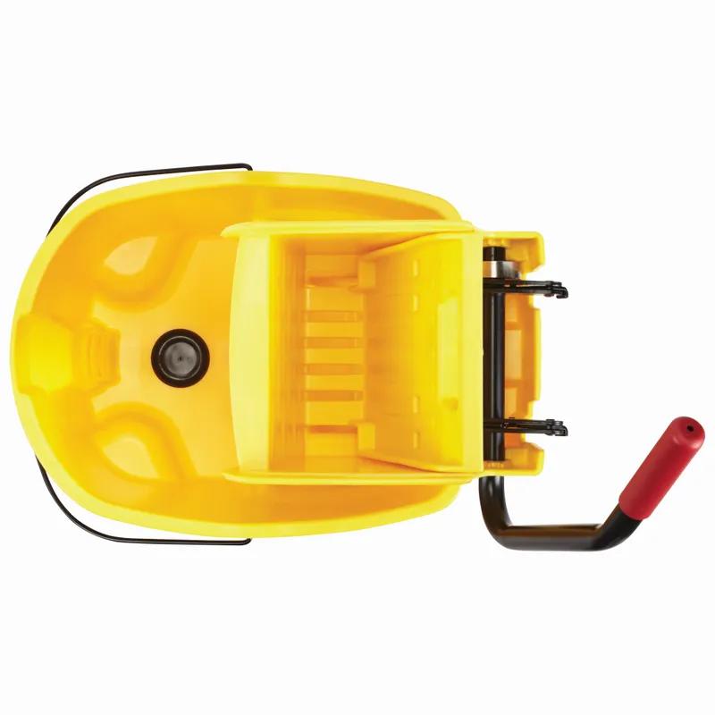 WaveBrake® Mop Bucket & Wringer 35 QT Plastic Yellow Side Press Drain 1/Case
