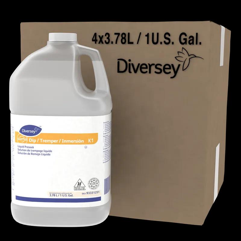 Suma® Dip Dish Presoak 1 GAL Liquid Kosher 4/Case