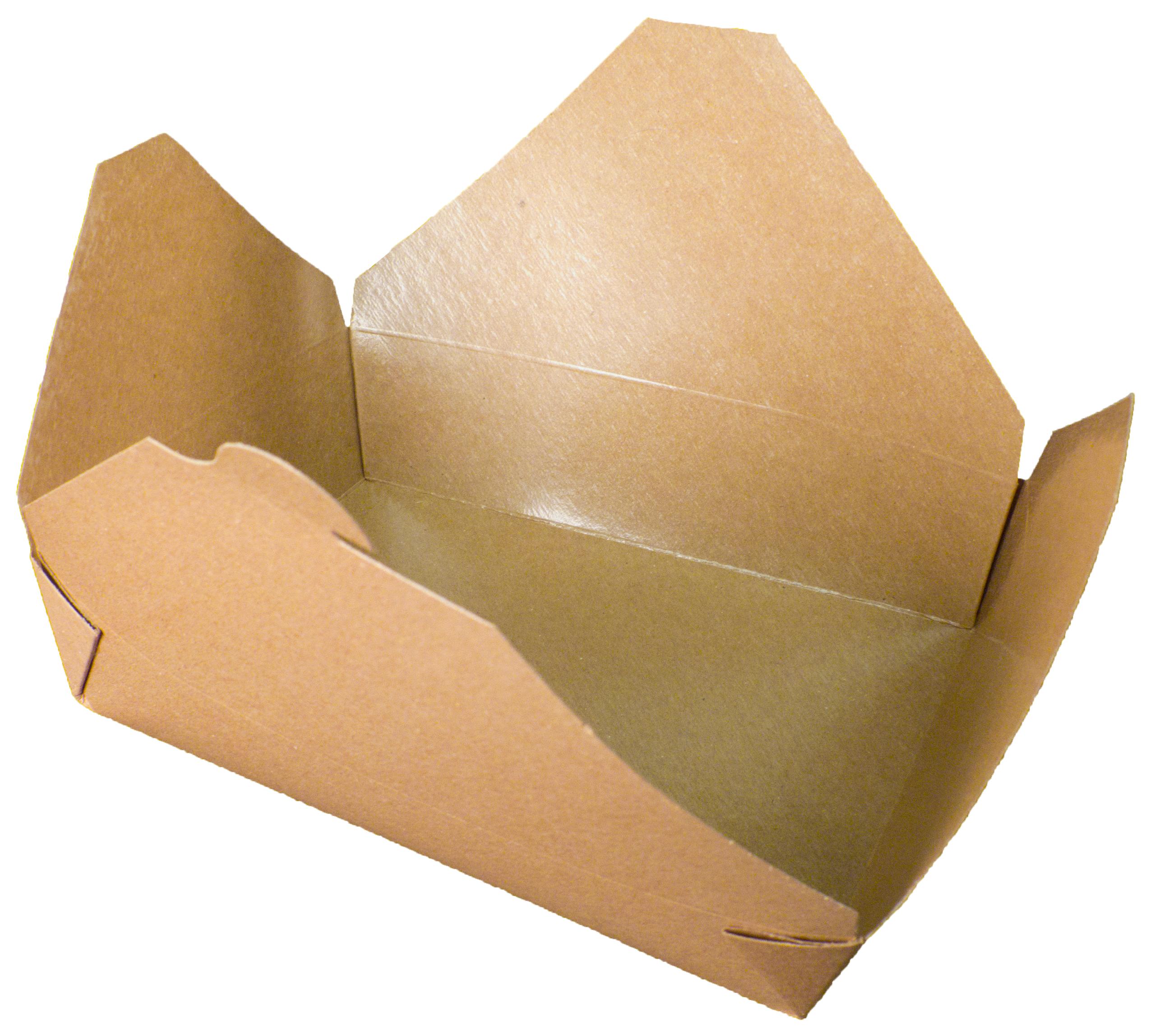 Bio-Plus Terra II® #2 Take-Out Box 8.4375X6.1875X1.875 IN Paper Kraft Rectangle 200/Case