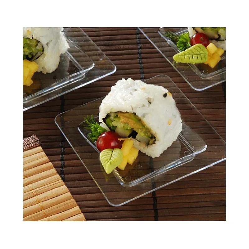 Tiny Temptations Serving Tray 3X3 IN Plastic Clear Square 200/Case