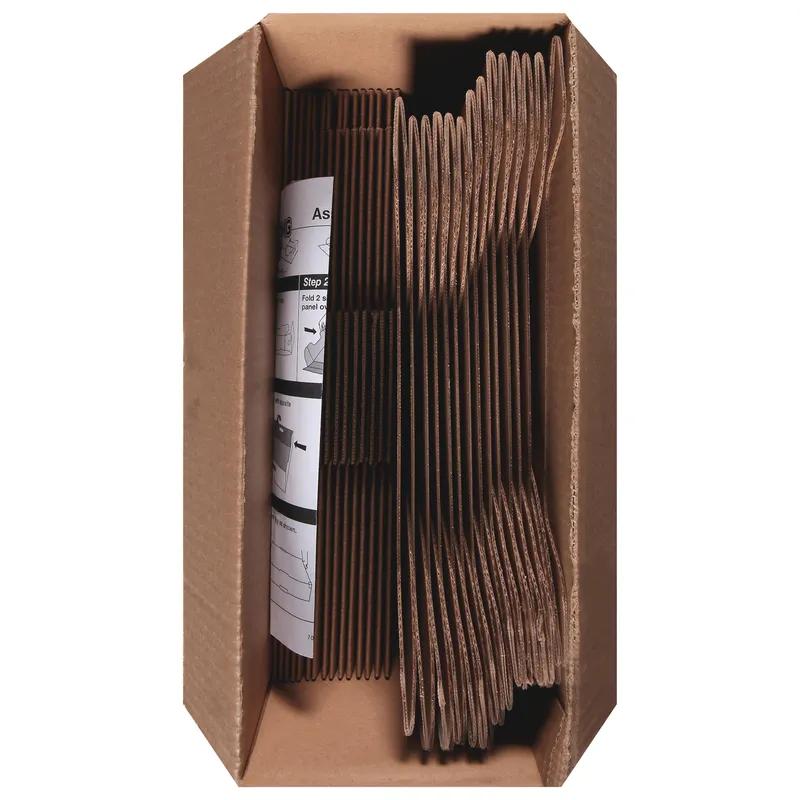 Take-Out Box Base & Lid Combo With Flat Lid Small (SM) 15.25X10.75X4.75 IN Corrugated Paperboard Kraft Rectangle 15/Case