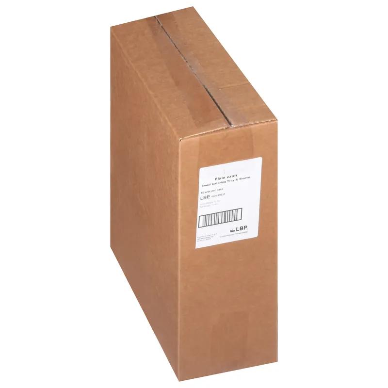 Take-Out Box Base & Lid Combo With Flat Lid Small (SM) 15.25X10.75X4.75 IN Corrugated Paperboard Kraft Rectangle 15/Case