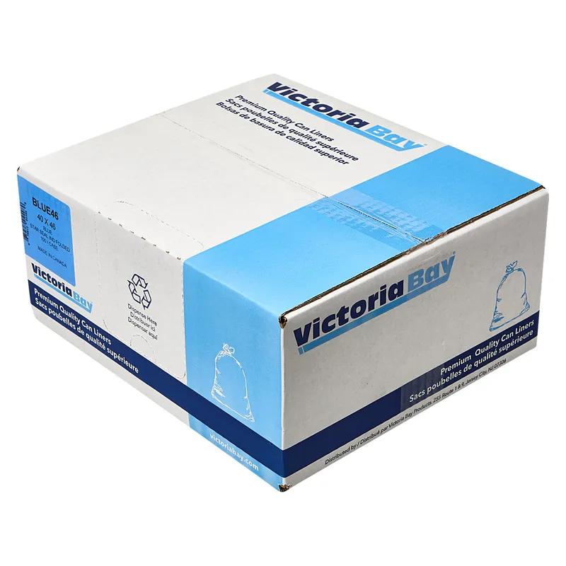 Can Liner 23X17X46 IN 45 GAL Blue Plastic 1MIL 100/Case